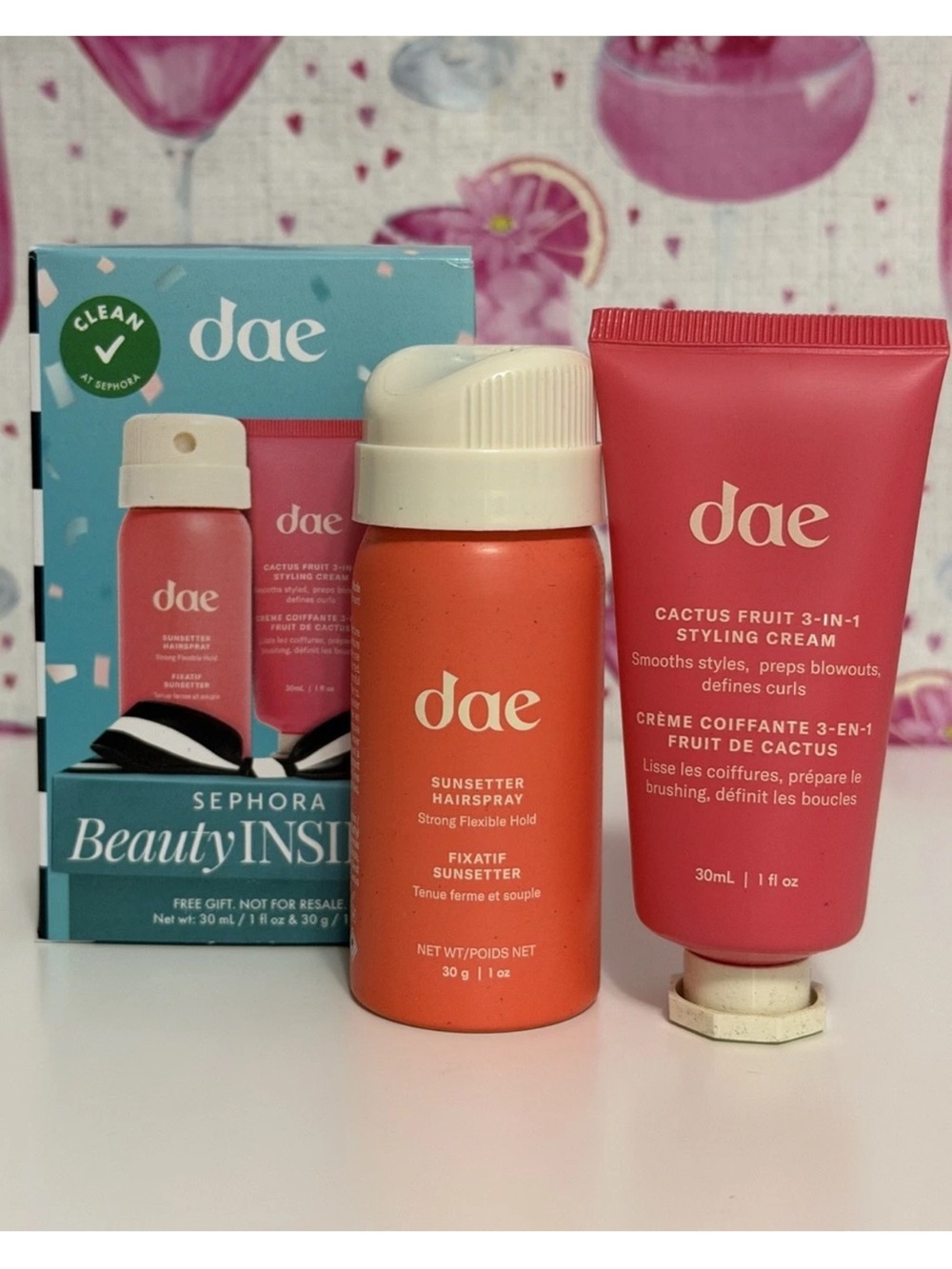Sephora Beauty Insider Birthday Gift DAE Styling Cream & Hair Spray New!!